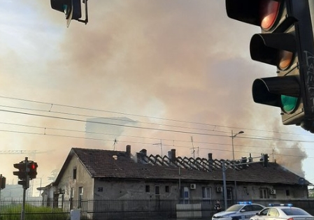 Požar u zgradi u Beogradu