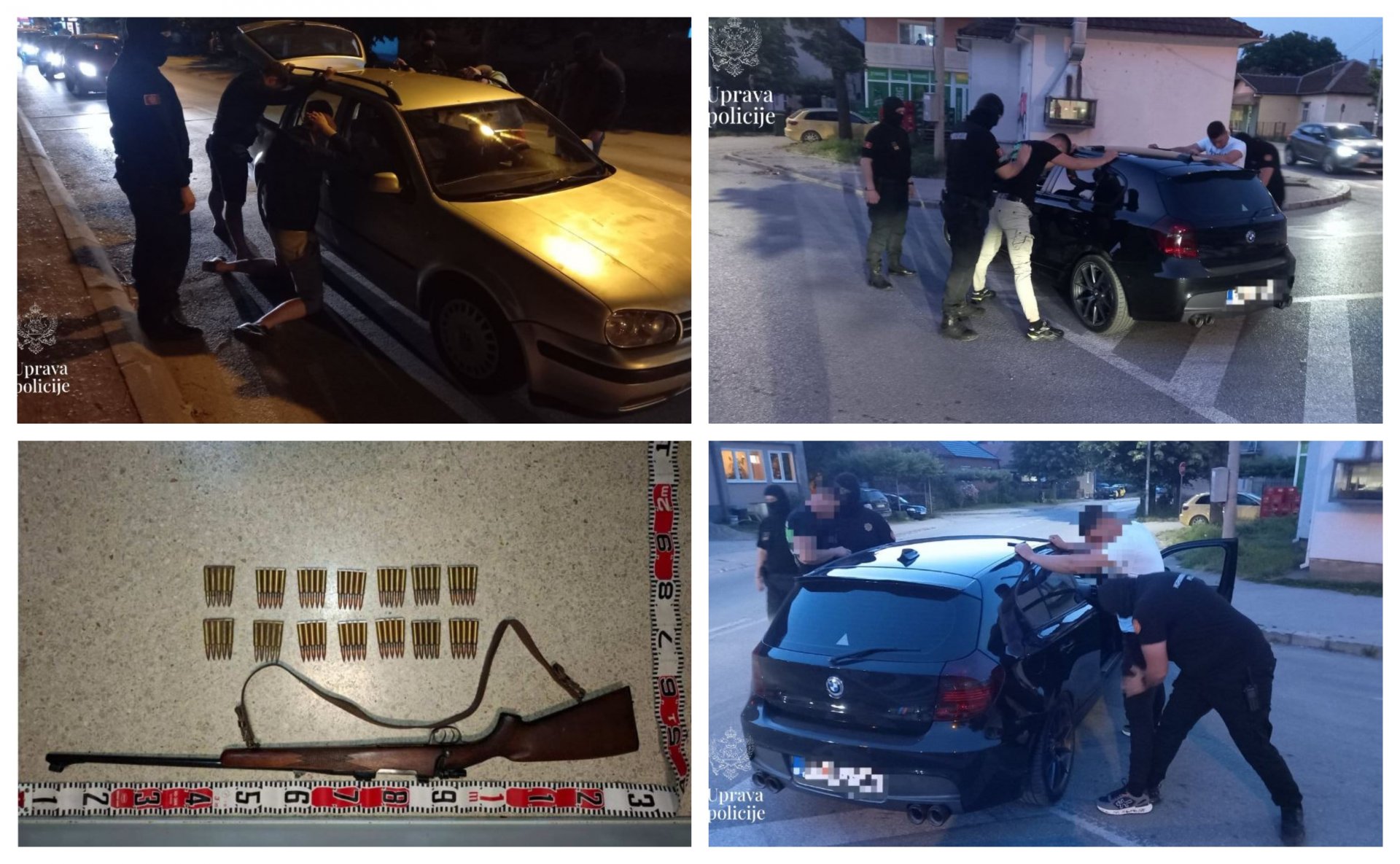 Pogledajte snimak policije: Na sjeveru uhapšeno više OIL i lica sa nacionalnih potjernica