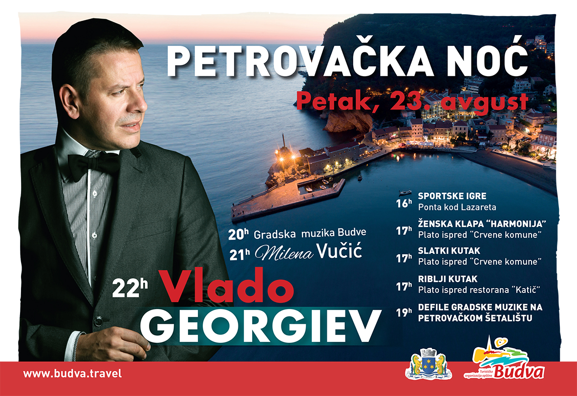 Vlado Georgijev 23. avgusta na "Petrovačkoj noći"