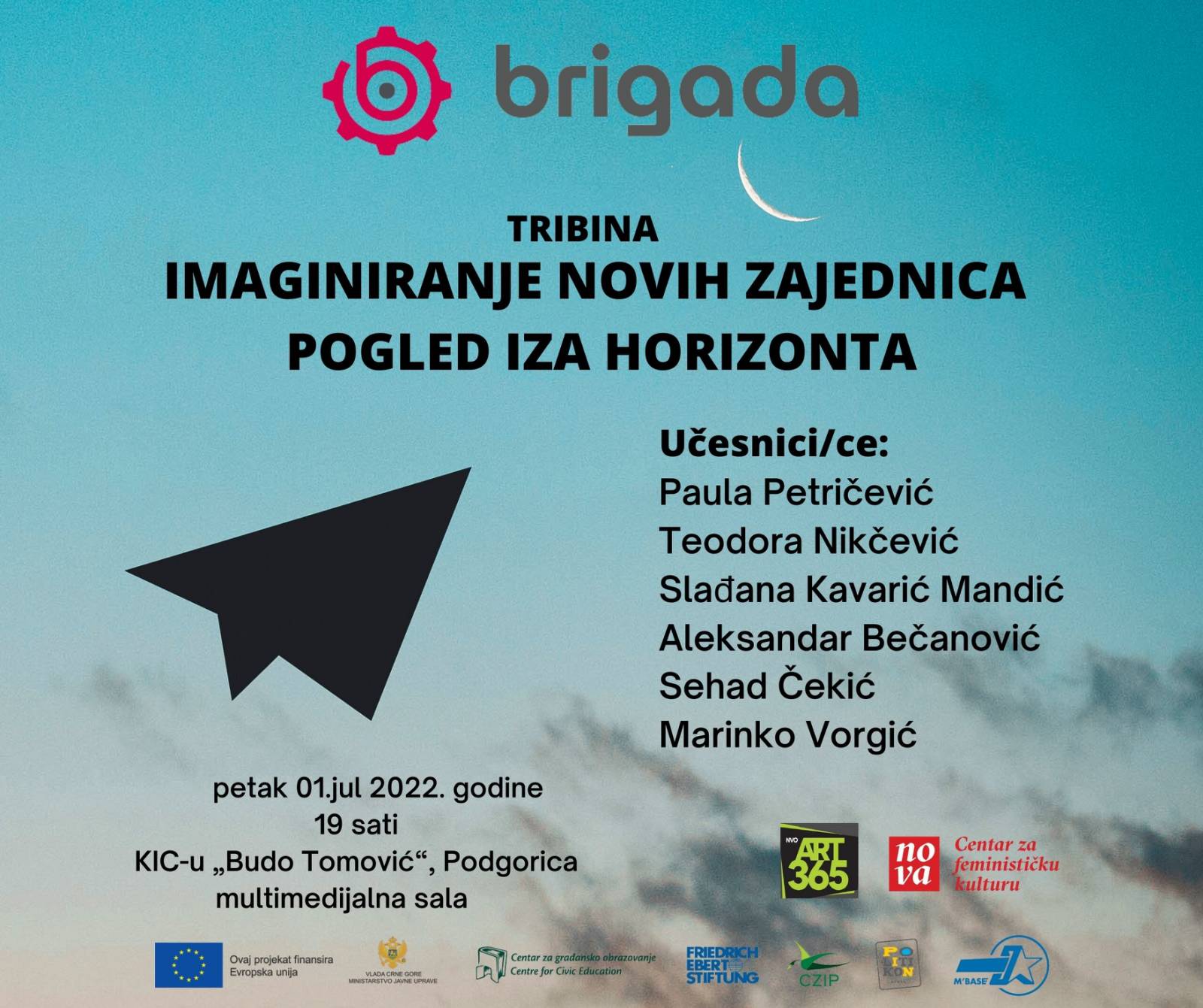 Večeras u KIC-u projekat Brigada: Tribina posvećena umjetničkoj imaginaciji