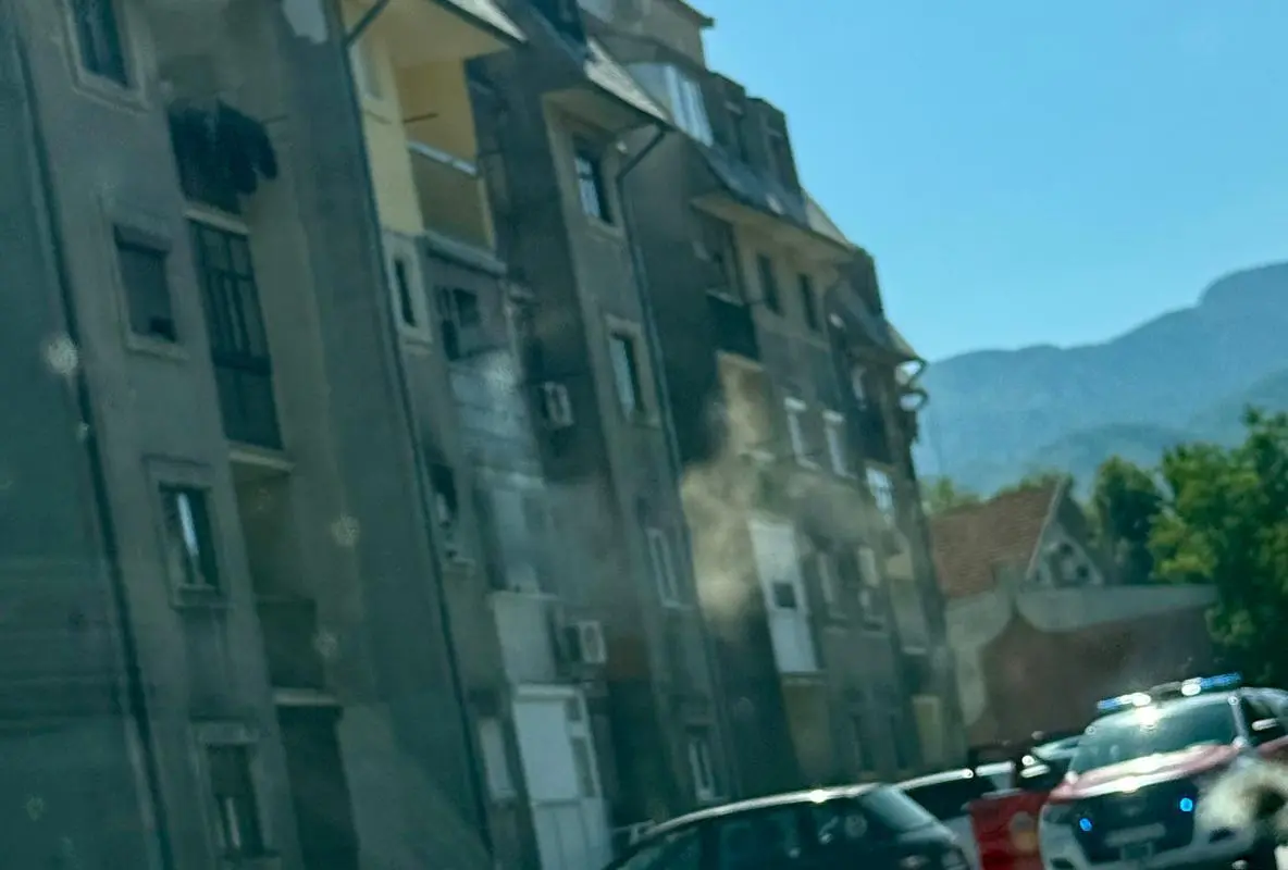 Cetinje: Požar u stanu zbog nepažnje ukućana