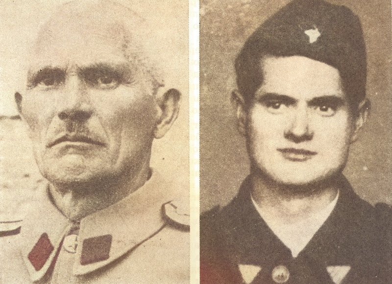 Ustanički komandir Rijeke Marsenića kapetan MILOŠ MARSENIĆ i partizanski oficir DRAGOLJUB MARSENIĆ