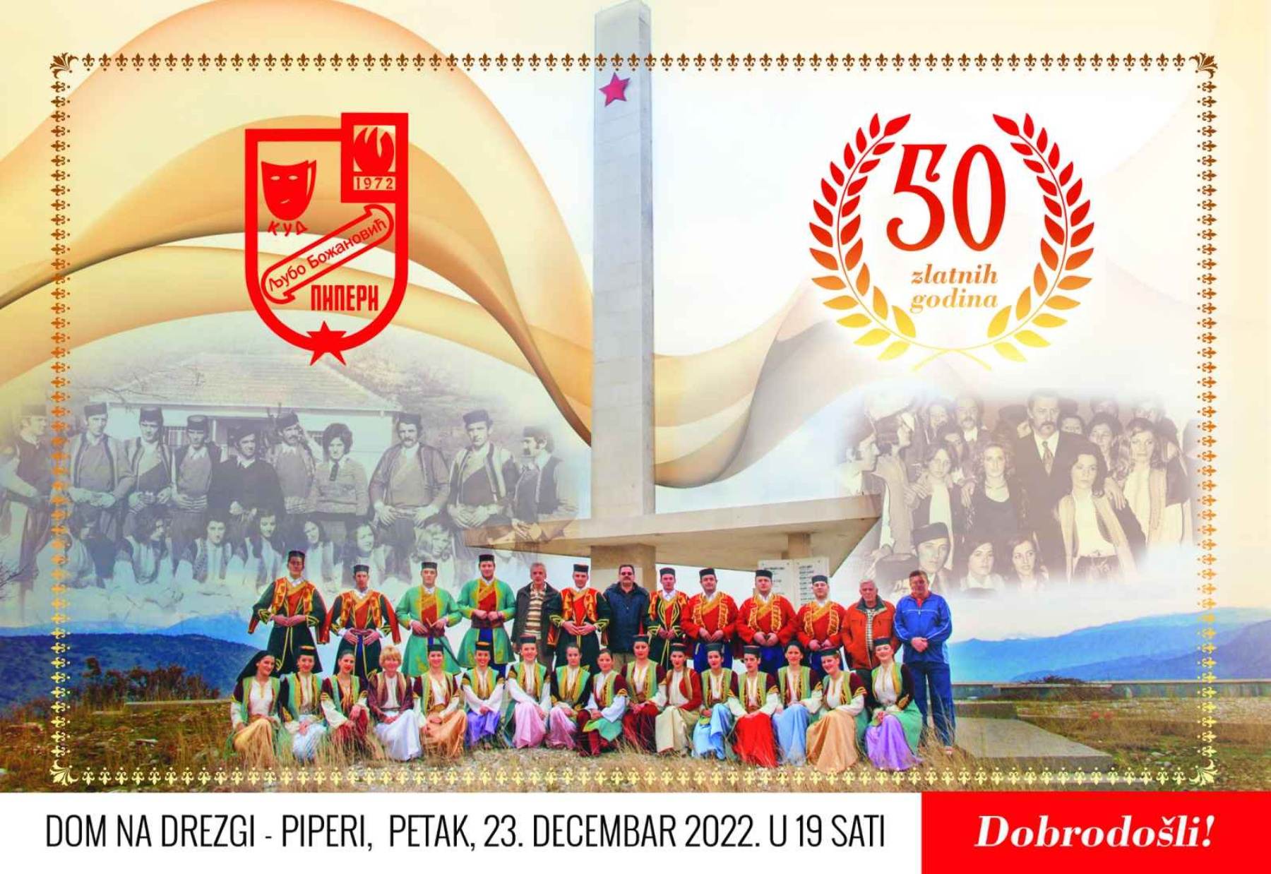 Proslava povodom 50 godina postojanja KUD-a 'Ljubo Božanović'