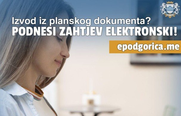 Elektronski zahtjev za izdavanje izvoda/informacije iz planskog dokumenta