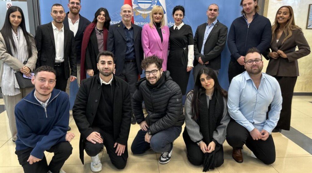 Borovinić Bojović sa studentima i profesorima Jerusalem Multidisciplinary College-a