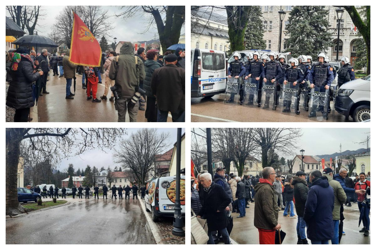 Završen protest na CT, građani se razišli, poručili da Cetinje neće trpjeti Andriju Mandića
