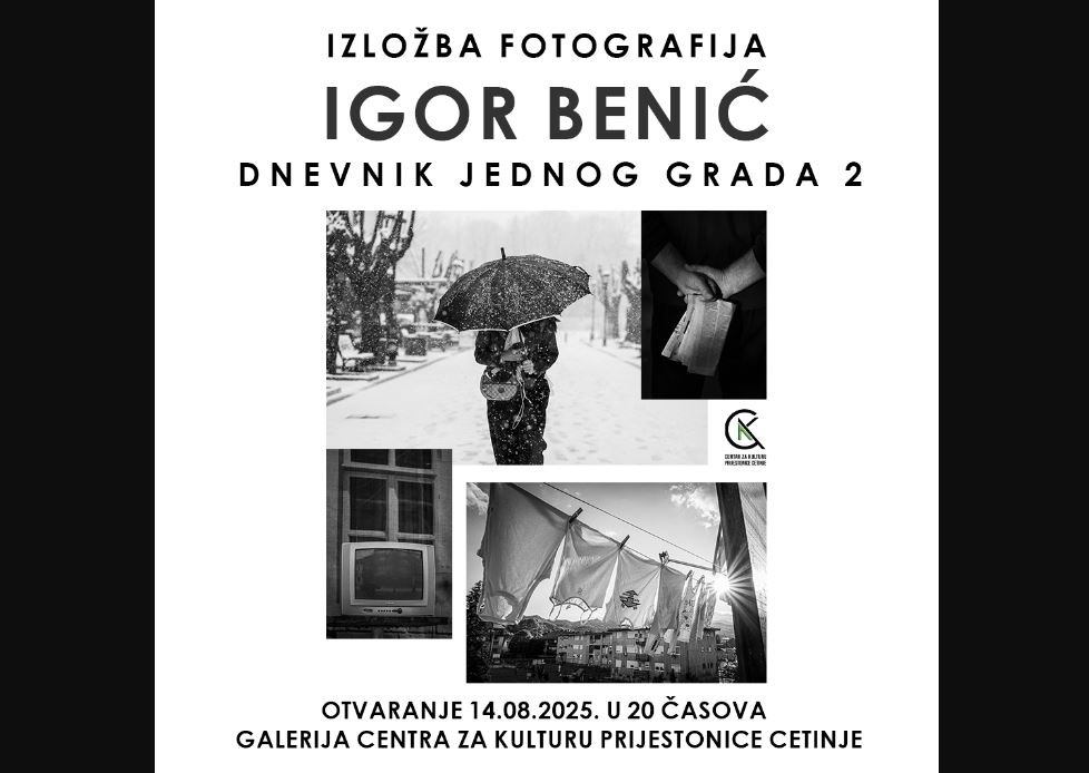 Izložba „Dnevnik jednog grada 2” Igora Benića u Centru za kulturu Prijestonice