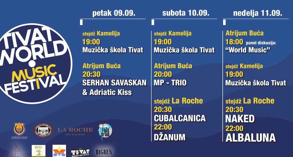 Tivat World festival 09. do 11. septembra