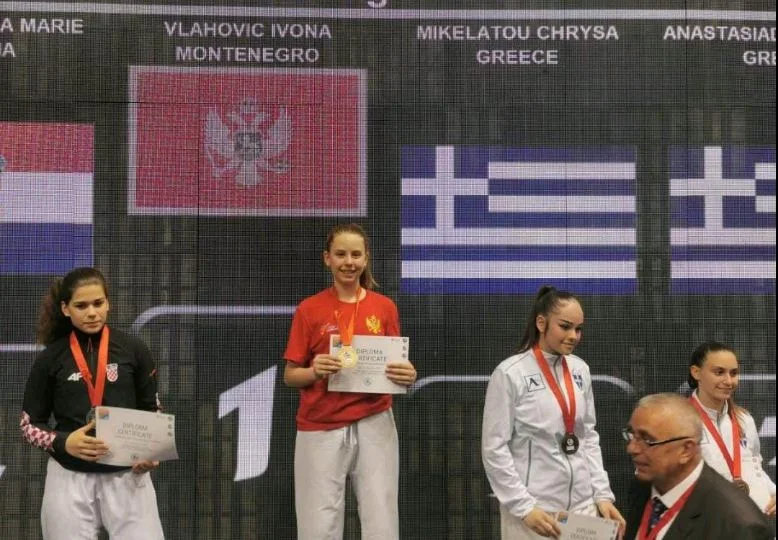 Još šest medalja za crnogorske karatiste, zlato za Ivonu Vlahović