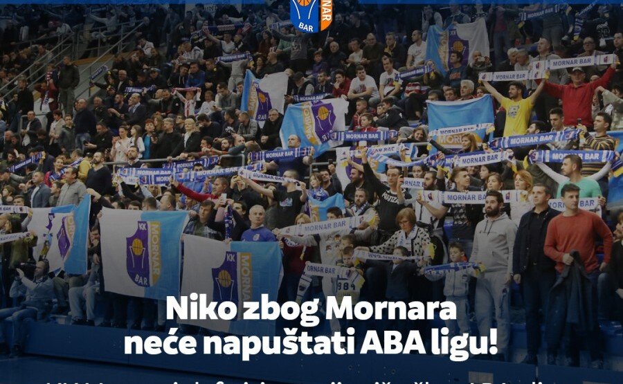 Saopštenje KK Mornar: Nismo željeli da budemo krivi za istupanje bilo kog velikana iz ABA lige