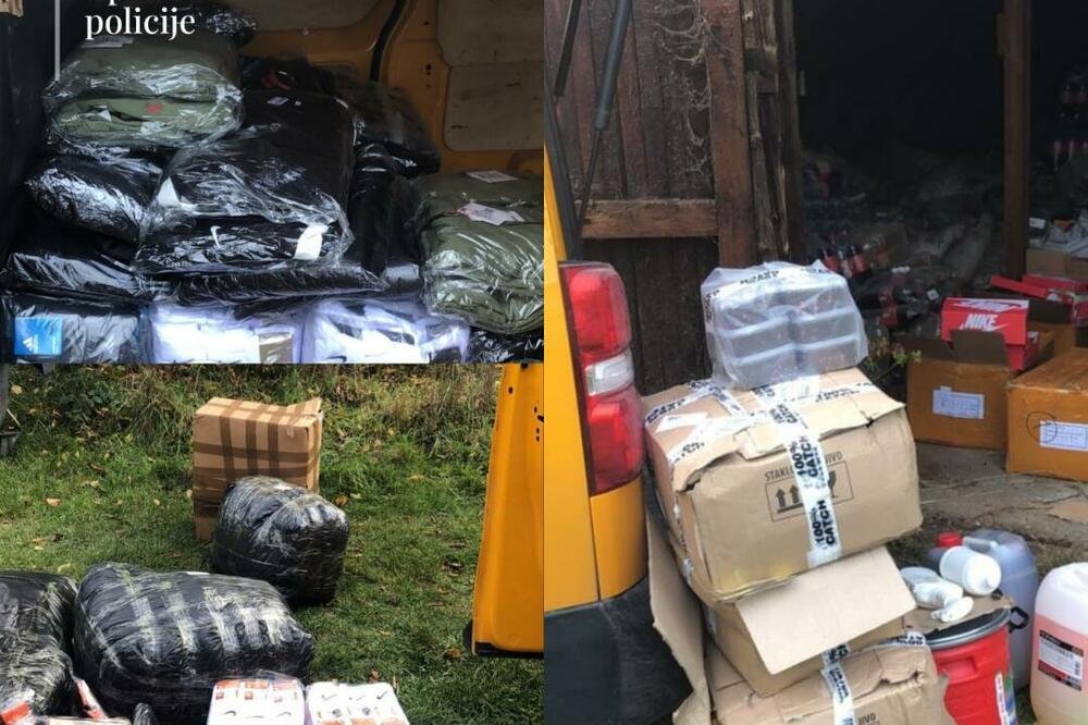 Berane: Oduzeta tekstilna i druga roba u vrijednosti većoj od 8.700 eura
