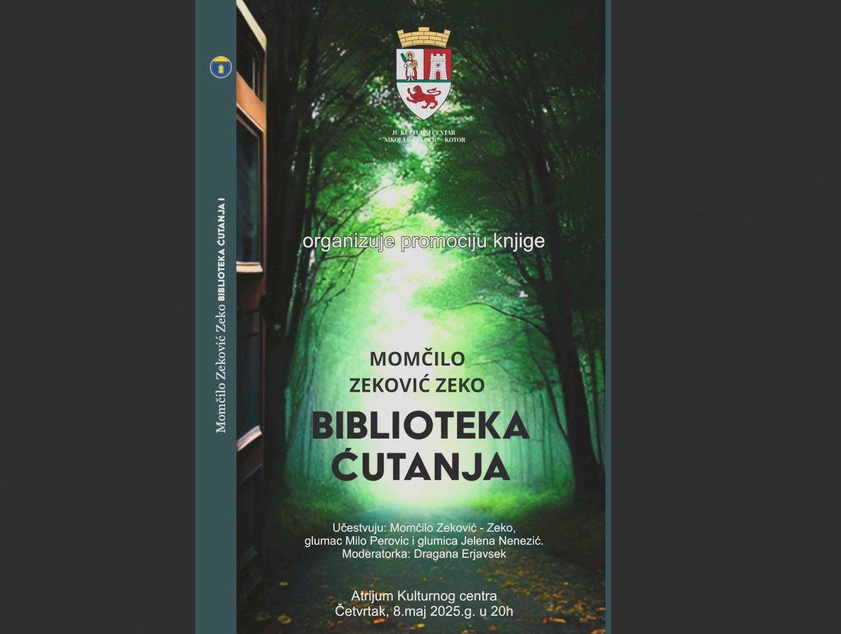 Promocija romana “Biblioteka ćutanja” Momčila Zekovića Zeka u Kotoru