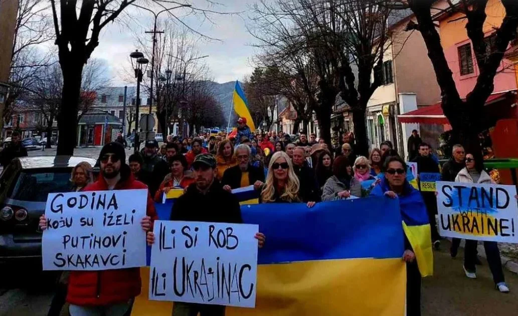 Śutra velika šetnja za Ukrajinu na Cetinju