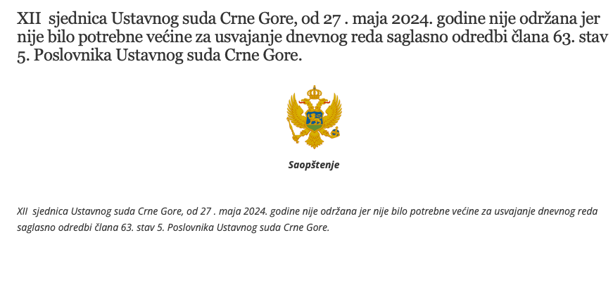 Upornost Milorada Gogića nije urodila plodom: Ustavni sud ipak nije razmatrao ustavnost sankcija Rusiji