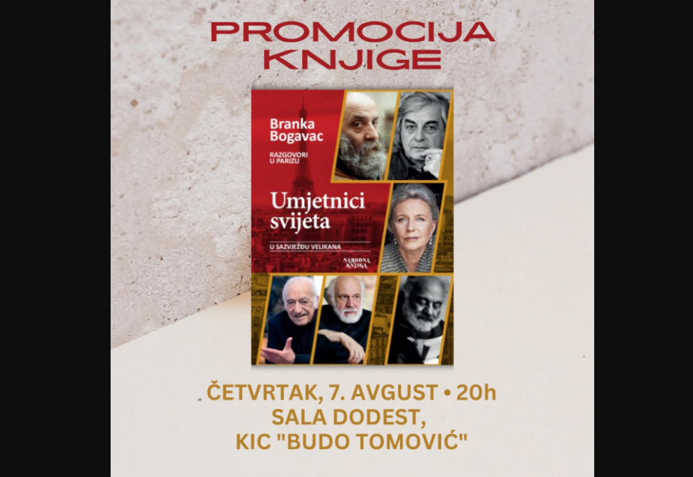 Promocija knjige Branke Bogavac "Umjetnici svijeta" u KIC