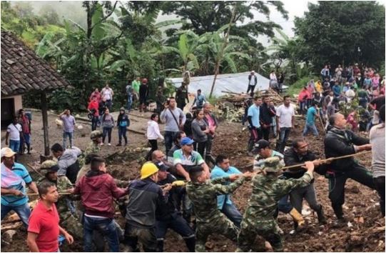 Najmanje 14 poginulih u klizištu na jugozapadu Kolumbije