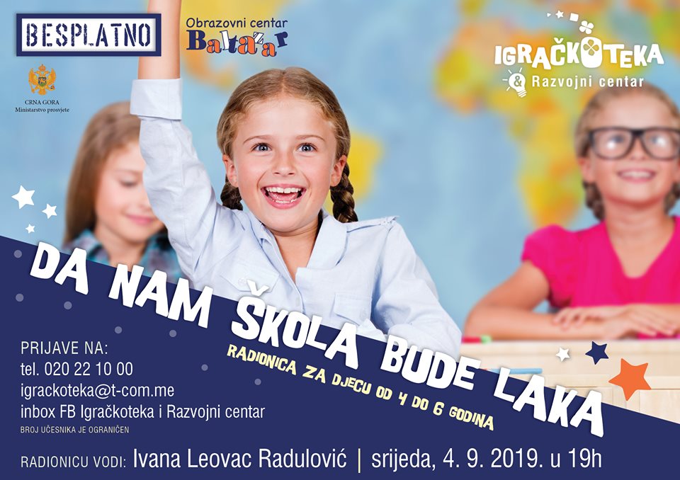 Udruženje Roditelji: Radionice u susret školi