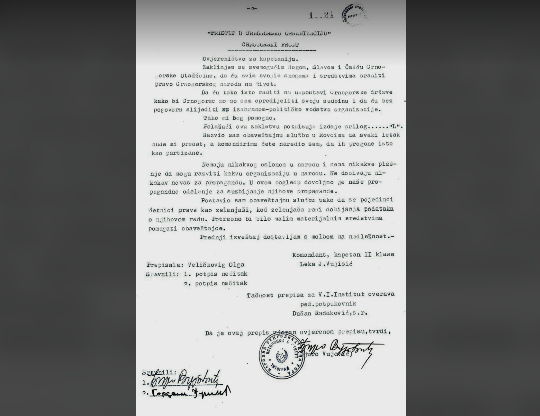 Naredba četničkog komandanta: Progonite zelenaše isto kao partizane