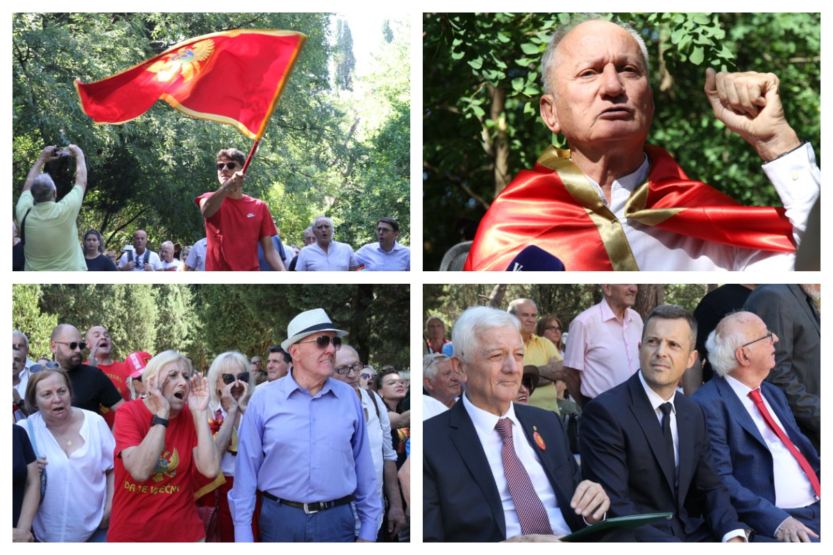 Pogledajte galeriju fotografija: Sunovrat Crne Gore i zvižduci na Gorici