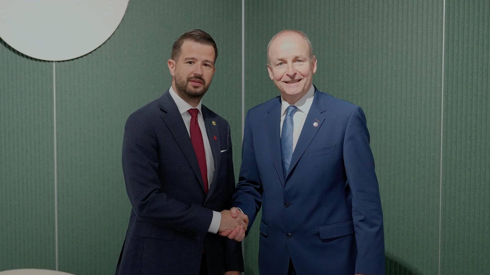 Milatović sa premijerom Irske Martinom: Puna podrška Irske Crnoj Gori da postane 28. država članica EU