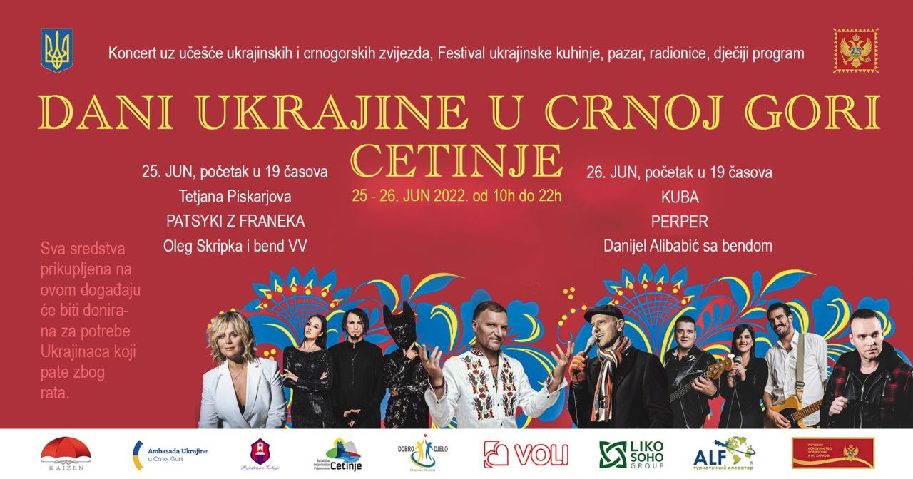 Manifestacija Dani Ukrajine u Crnoj Gori
