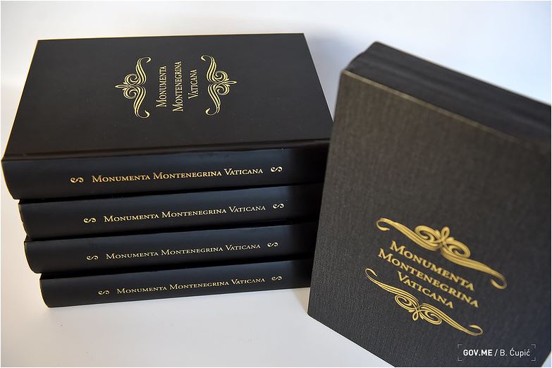 Ministarstvo uz podršku Ambasade CG u Vatikanu objavilo prvi tom edicije Monumenta Montenegrina Vaticana