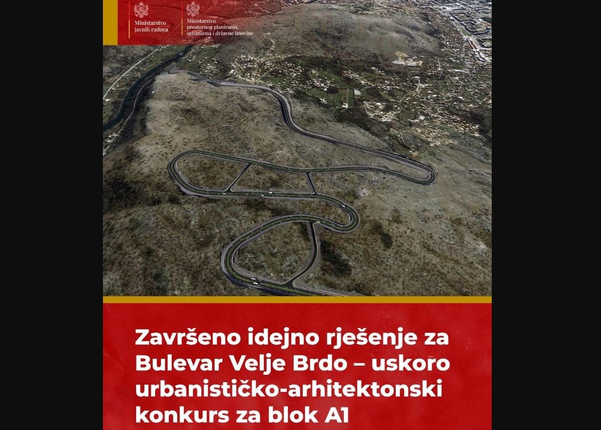 Završeno idejno rješenje za Bulevar Velje brdo: Do kraja godine tender za izvođenje radova
