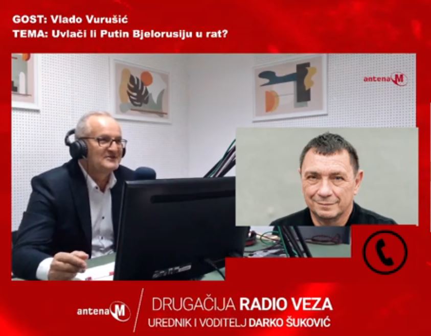 Vurušić: Uključenjem Bjelorusije u agresiju Putin bi sebi stvorio novi problem, da vojskom brani Lukašenka