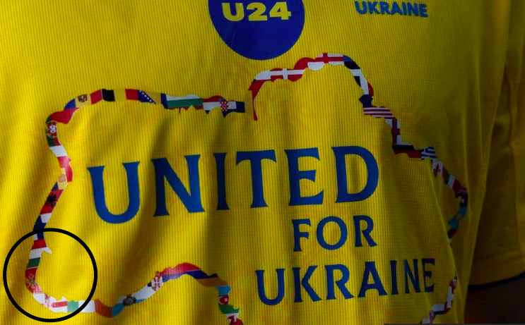 Pogledajte: Zastava Crne Gore na prvom dresu Ukrajine od početka rata