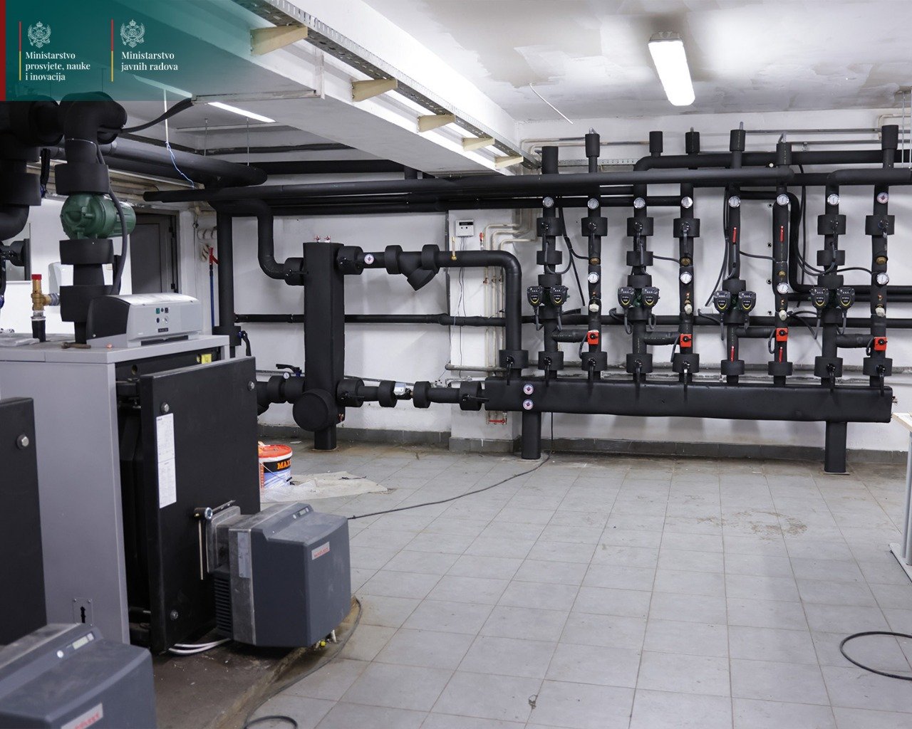 MPNI: Završena adaptacija kotlarnice u JU SSS Mirko Vešović u Podgorici