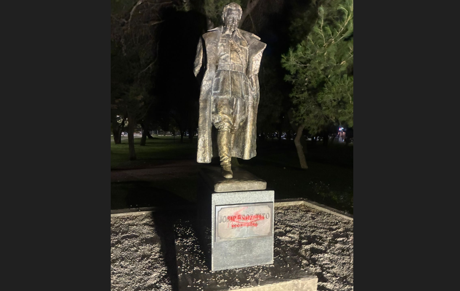 Mašković: Vandalizovan spomenik Josipu Brozu Titu, pokazuje se koliko su opasni pokušaji prekrajanja istorije