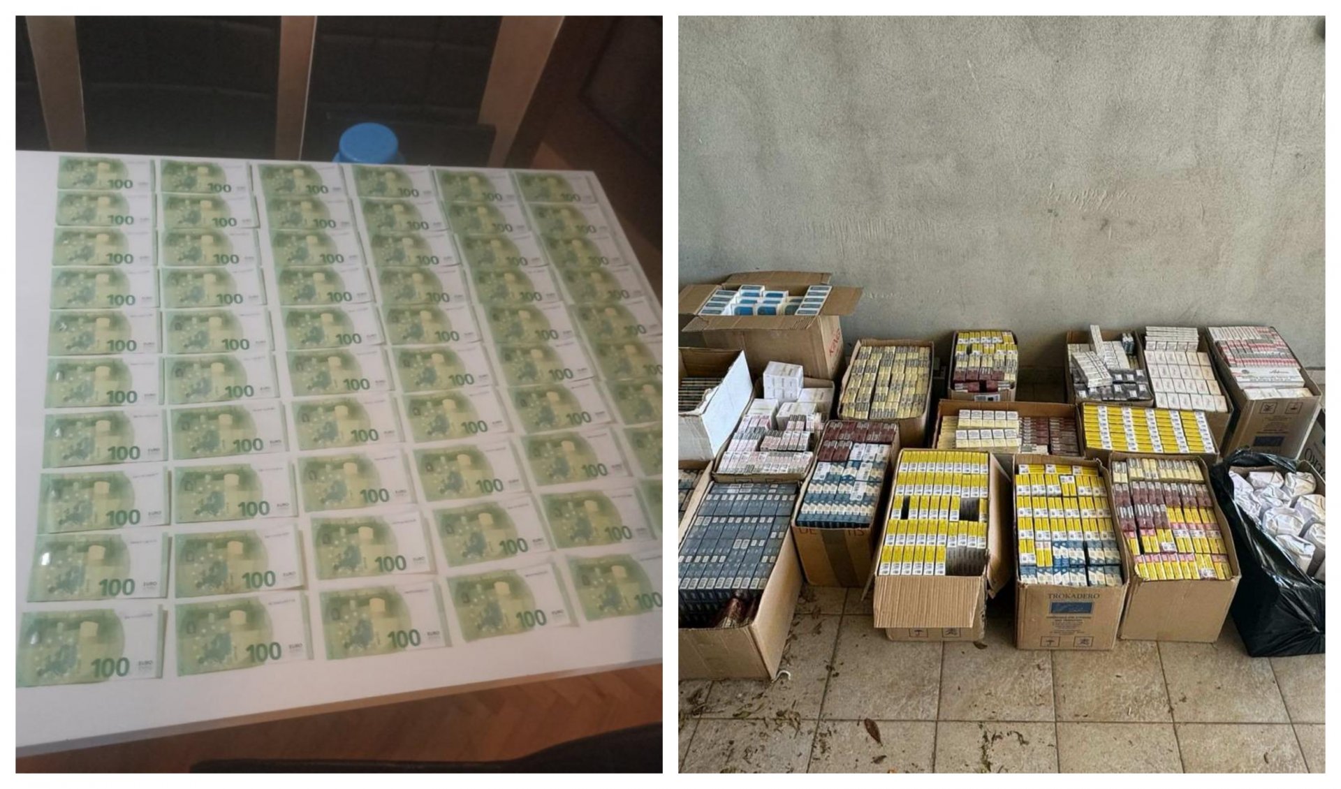 Uhapšen Baranin sa preko 25.000 eura, cigaretama bez markica i rezanim duvanom