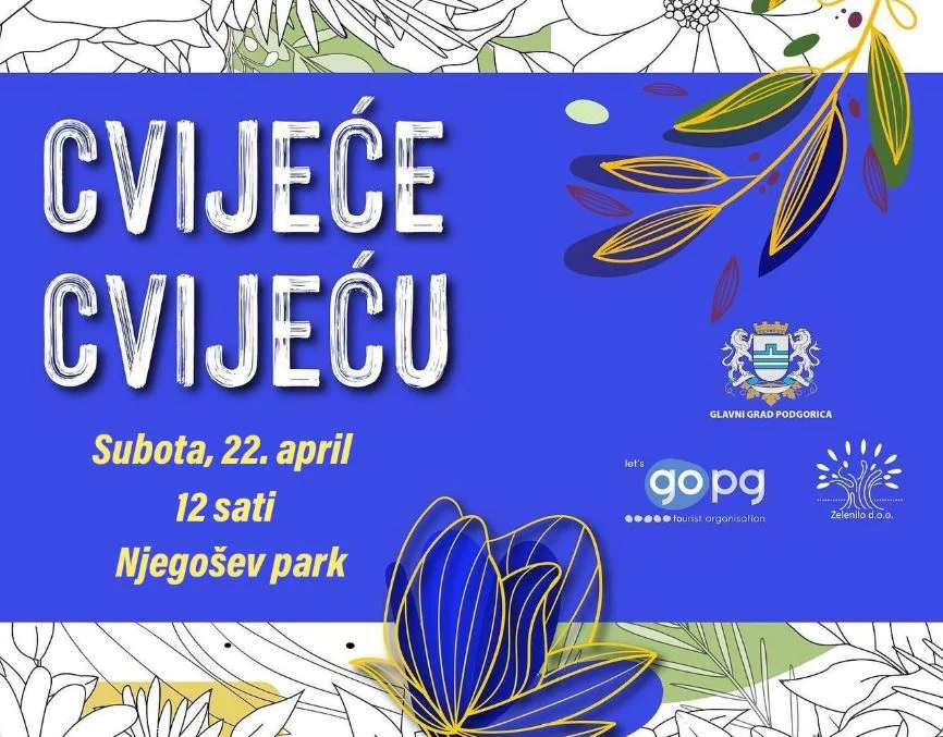 Manifestacija "Cvijeće cvijeću" u Njegoševom parku