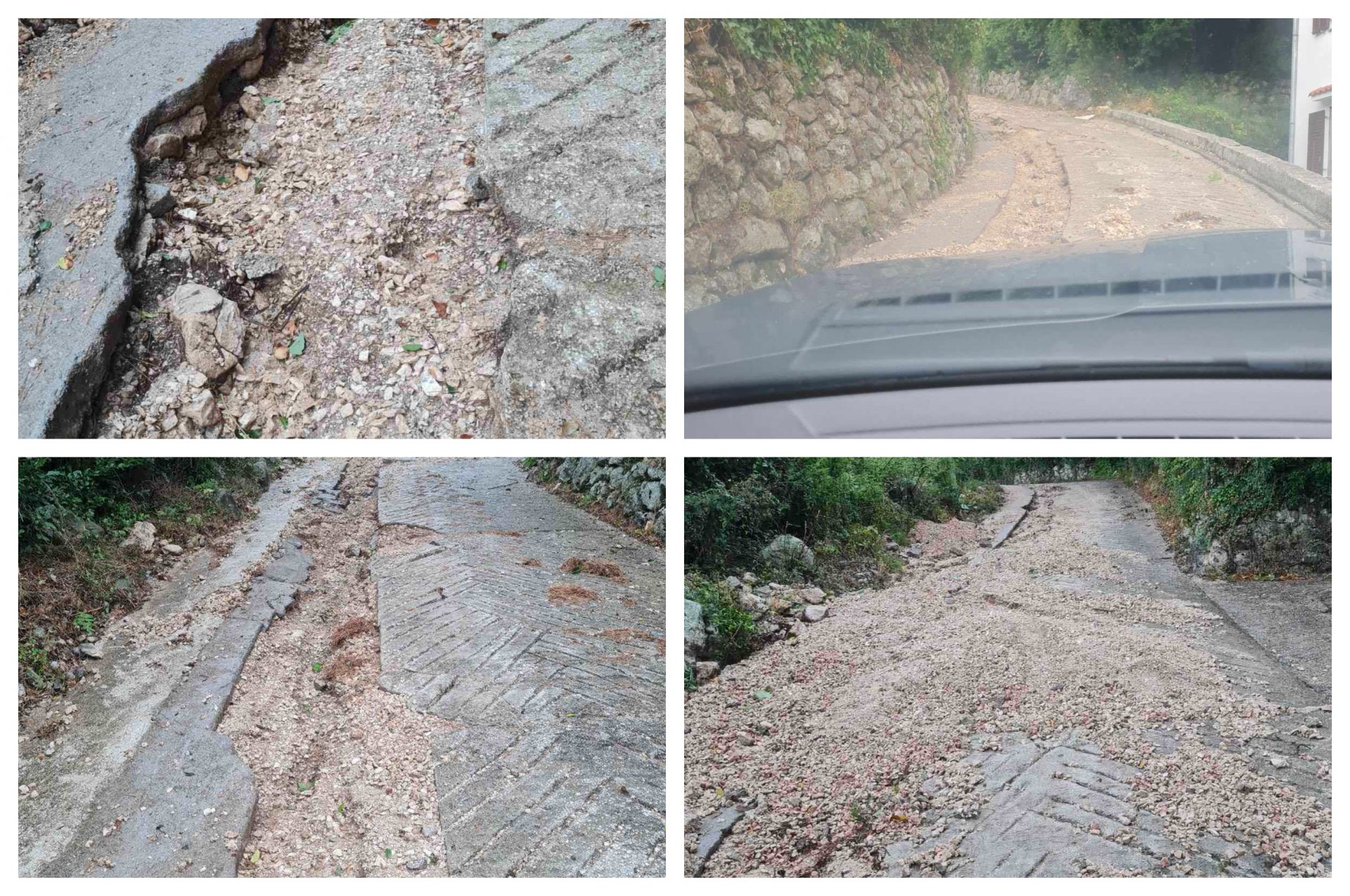 Kotor: Čitaoci ukazali da je put u katastrofalnom stanju, iz Opštine tvrde da je nepristupačan teren otežao radove