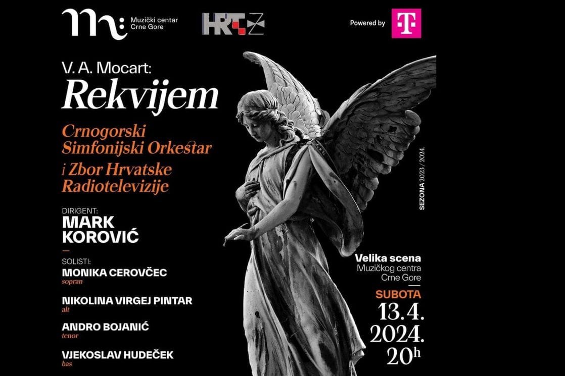 Hor HRT-a prvi put u Crnoj Gori, sa našim simfoničarima na sceni MCCG izvešće Mocartov Rekvijem