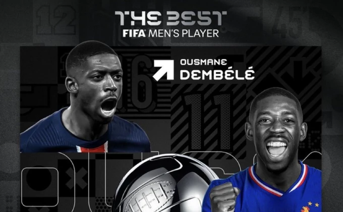 Dembele najbolji fudbaler svijeta po izboru FIFA