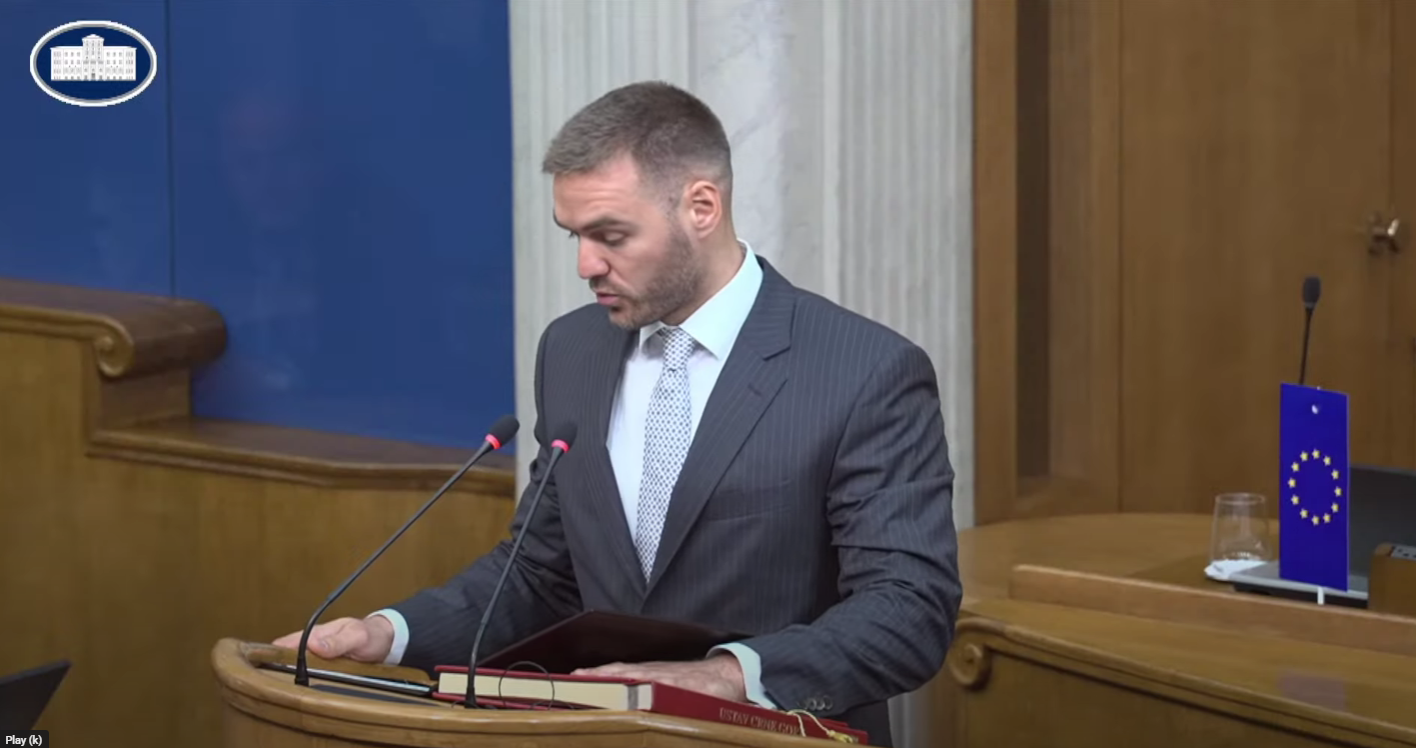 Nakon tajnog glasanja Rakočević izabran za potpredsjednika Skupštine