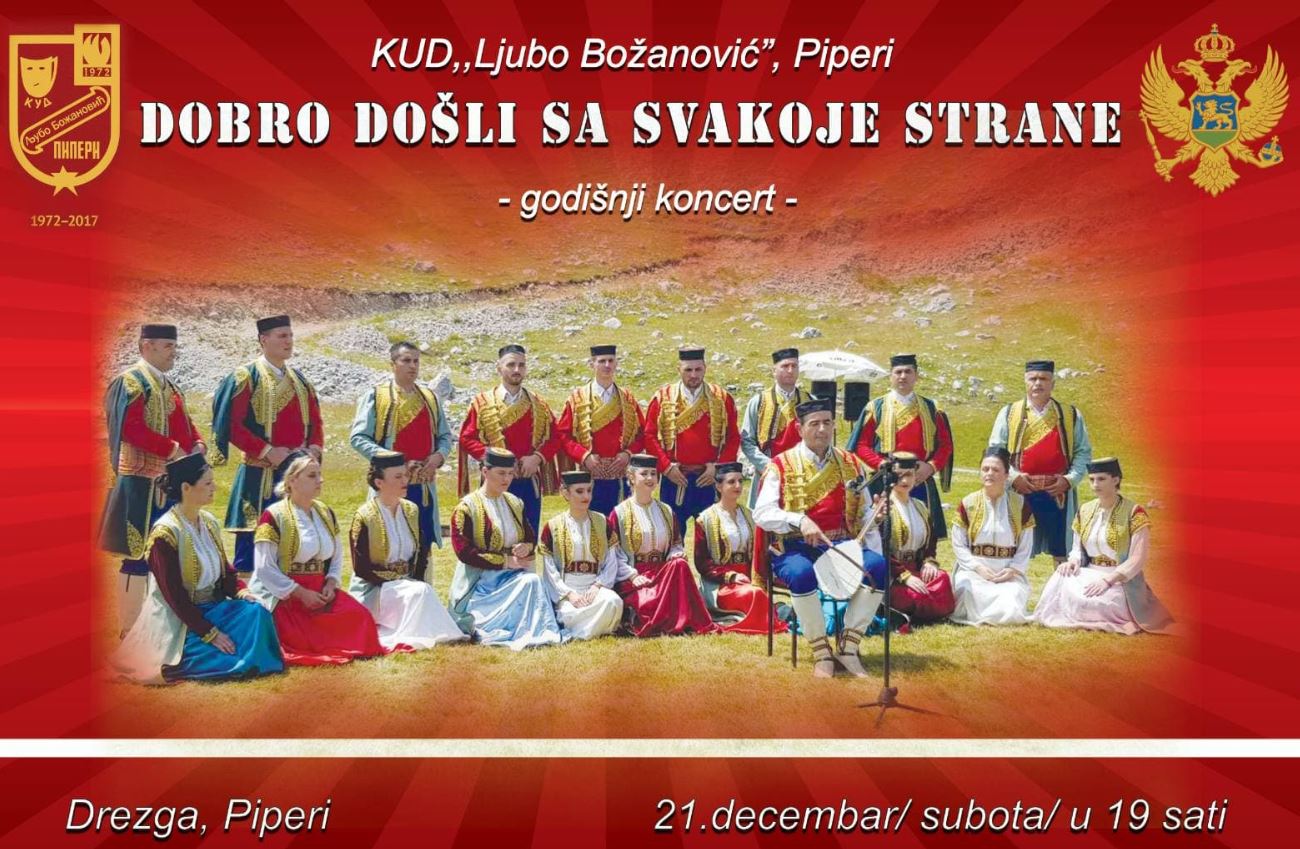 KUD "Ljubo Božanović“ organizuje godišnji koncert