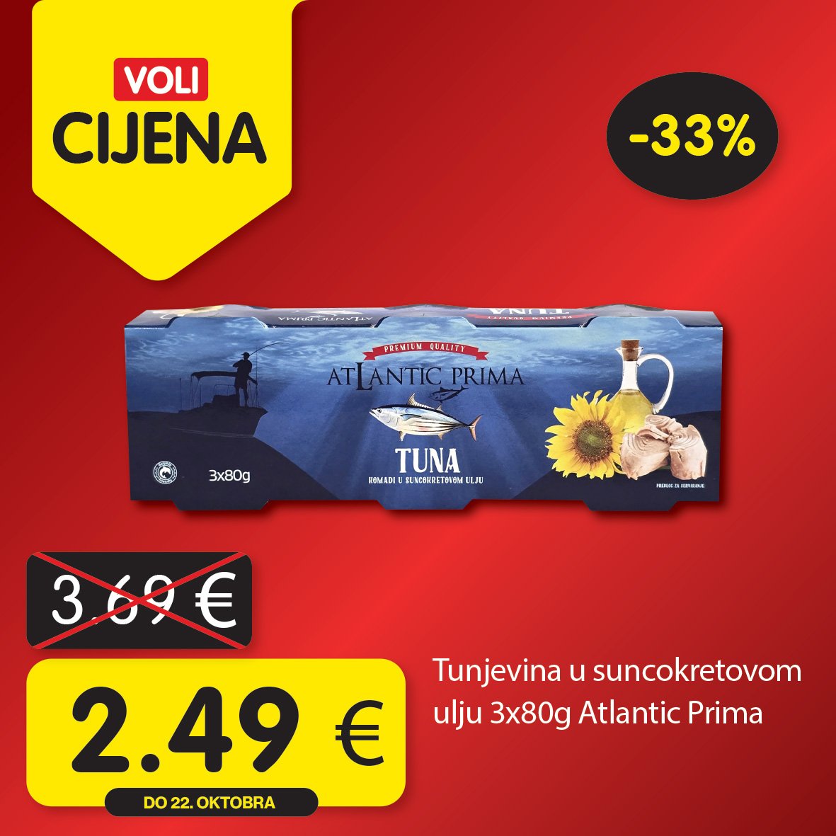 Voli cijene su ponovo tu!