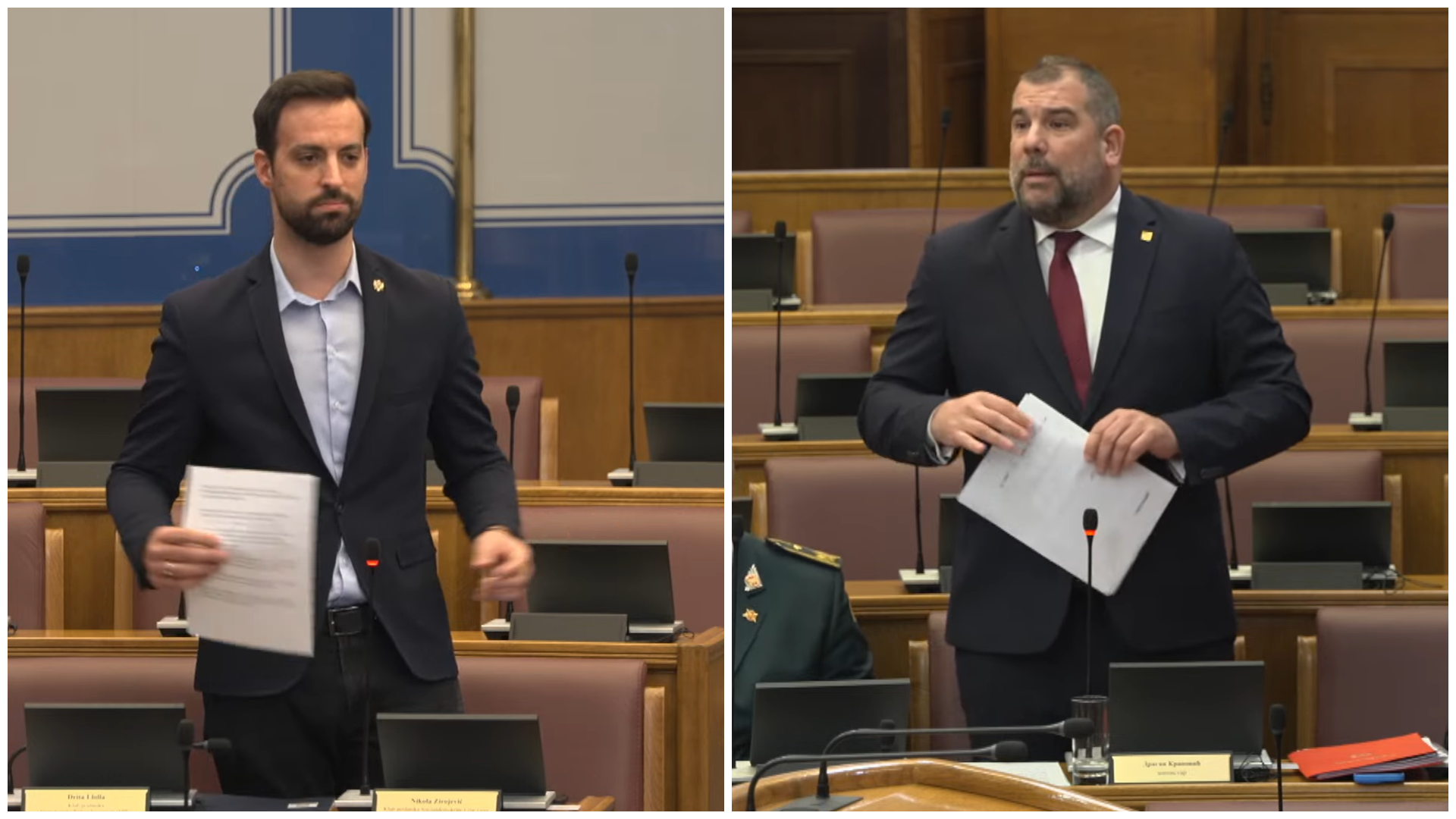 Zirojević optužio Ministarstvo odbrane za „čistke“ u Vojnoj policiji, Krapović odgovorio da su kadrovske preraspodjele redovne