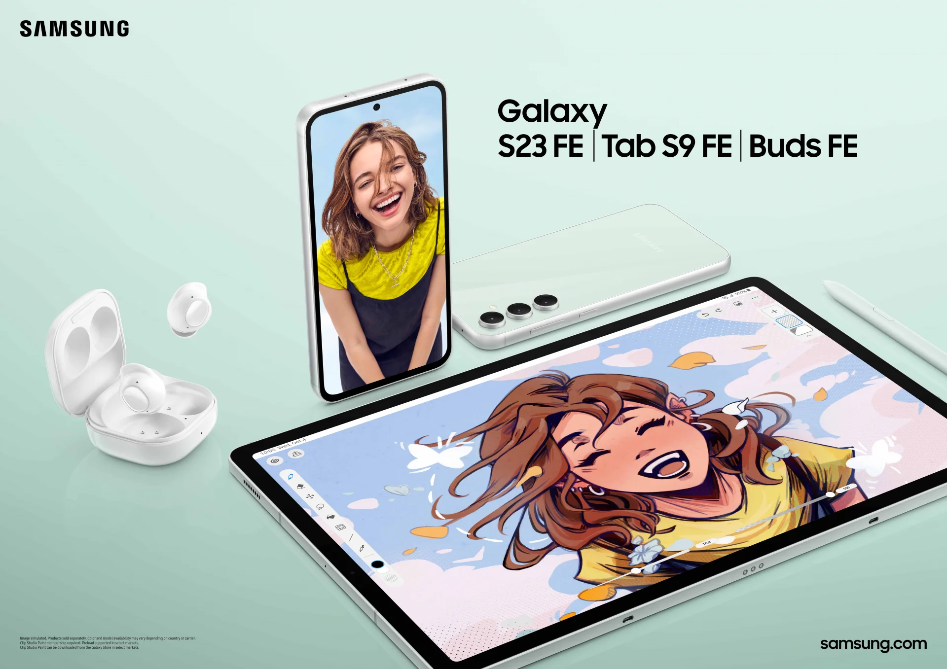 Samsung Galaxy Tab S9 FE, Galaxy Buds FEslušalice i Galaxy S23 FEdonose izuzetne funkcije još većem broju korisnika