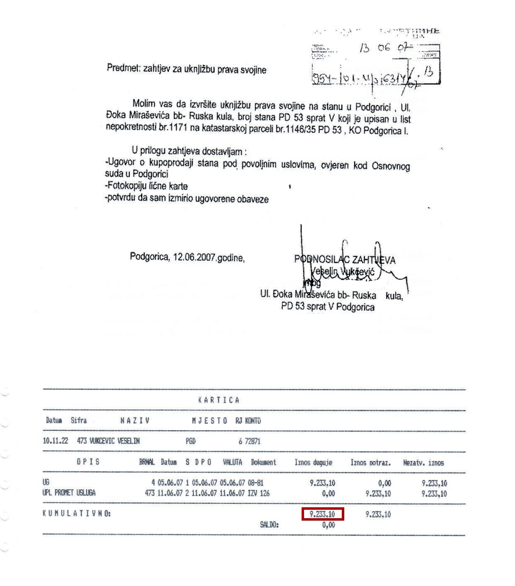 URA: Vukčević stan kupio za 116 eura po kvadratu, pa sada vraća dugove DPS-u