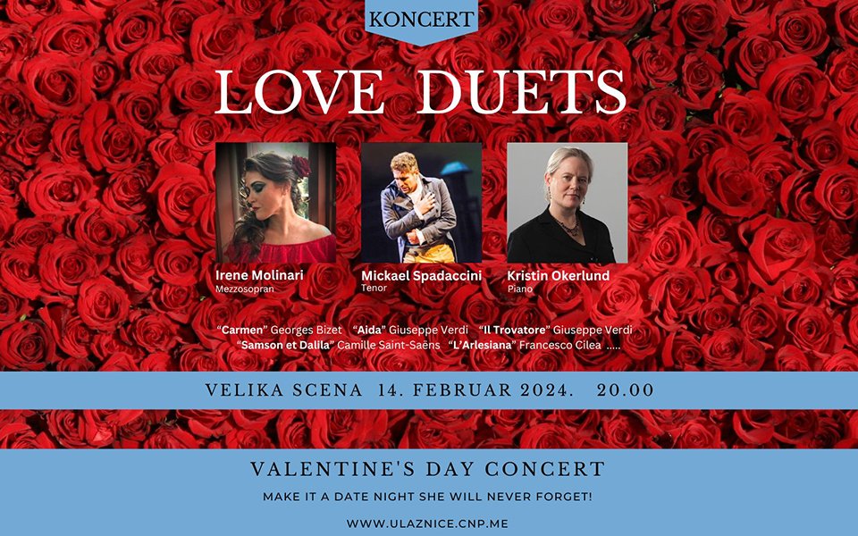Koncert Love Duets na Velikoj sceni CNP-a