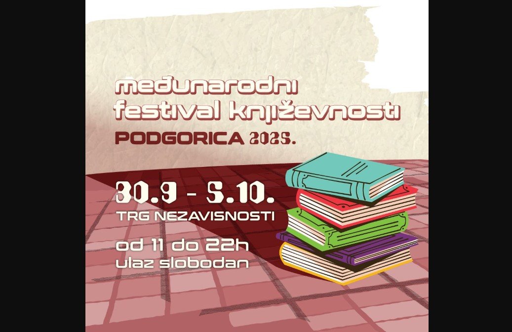Međunarodni festival književnosti od 30. septembra u Podgorici