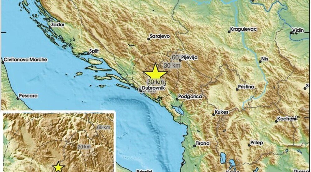 Ne smiruje se tlo u Hercegovini: Zemljotres kod Bileće