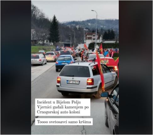 U Beranama provokacije i tuče tokom auto-kolone, privedeno više osoba, kolona u BP kamenovana, incident u naselju Rakonje