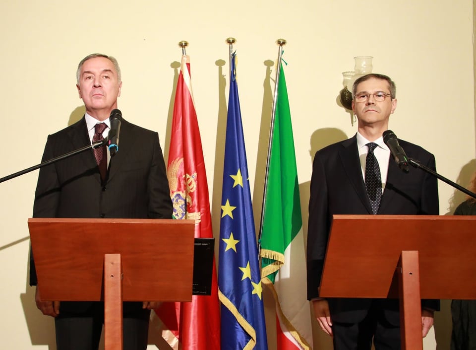 Đukanović: Tokom prošle godine Italija bila najveći strani investitor u CG