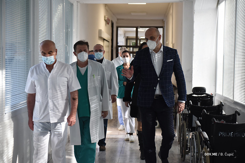 Krizni medicinski štab juče obišao Cetinje i Bar, danas u Kotoru u Herceg Novom