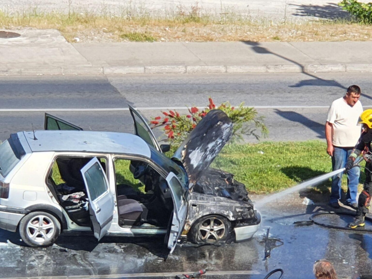 Gorio automobil na Starom Aerodromu