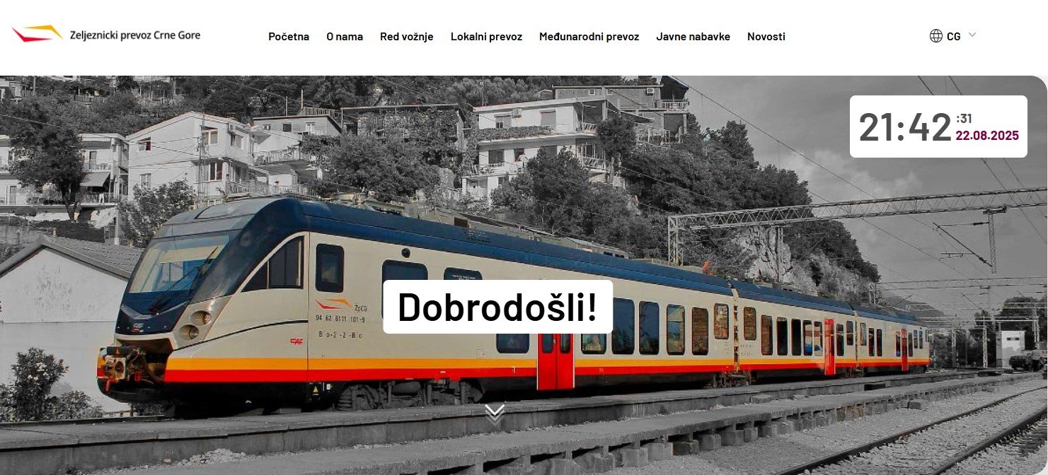Željeznički prevoz zaboravio da na svom sajtu objavi da je saobraćaj obustavljen